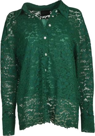 Simonetta Ravizza Shirts - Dames - Overhemden - Groen - L - Overhemden
