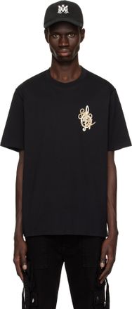 【関税込み】AMIRI ブラック キーホール 長袖トップス AMIRI Hollywood T-shirt | Black | FARFETCH