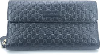 Gucci Microguccissima Leather Long Womens Wallet (Pre-Owned)