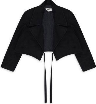 Maison Margiela BLACK CROPPED WOOL JACKET