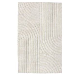 Sia Home Alfombra rectangular viscosa blanco roto 300x200cm