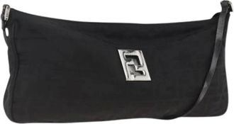 Fendi Pre-owned Shoulder Bags, female, Black, Size: ONE SIZE Pre-owned Vintage Shoulder Bag