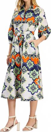 Tyler B&ouml;e Sloane Mosaic Midi Dress In Multi