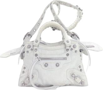 Balenciaga Pre-owned Vintage Handtas Pouch - Dames - Vintage Handtas - Blauw - ONE Size - Denim - Vintage