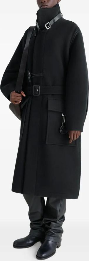Trench Noir En Coton Christophe Lemaire Taille S – Occasion Très Bon état, Coupe Classique