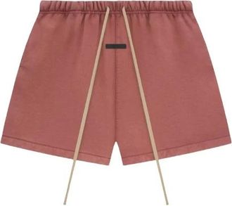 Fear of God Korte Broeken, Heren, Rood, XL, Katoen, Heavy Fleece Soccer Short