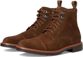 Cole Haan Chamberlin Grand Cap Toe Boots Mens Boots Spiced Brown Suede/Water Resistant : 10.5 D - Medium, Leather