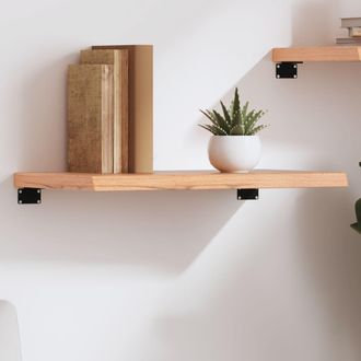 vidaXL Vidaxl - Estante Pared Madera Roble Tratada Marr&oacute;n Claro 60x40x(2-4) Cm