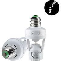 OEM Adaptador De 100-240 V Con Casquillo E27 Y Detector De Movimiento Pir Para Bombilla Led Ampere E27 (1 Unidad). - Crezuo