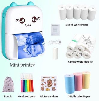 OEM Kit De Impresora Fotogr&aacute;fica, Impresora Fotogr&aacute;fica T&eacute;rmica Inal&aacute;mbrica, Impresora Port&aacute;til Bluetooth Sin Tinta