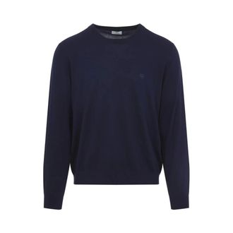 Etro Heren, Truien, Blauw, Maat: S Katoen