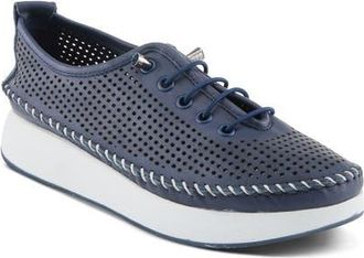 Spring Step Eastwood Platform Sneaker in Navy at Nordstrom, Size 8.5Us