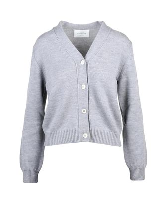 Ballantyne Grey Wool Button Cardigan