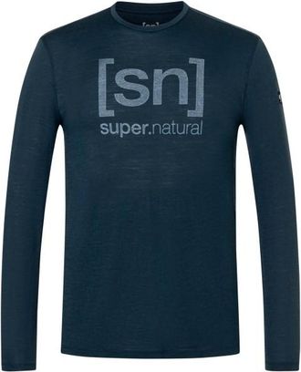 super.natural Denilogo SN L/S Merinolongsleeve f&uuml;r Herren | blau