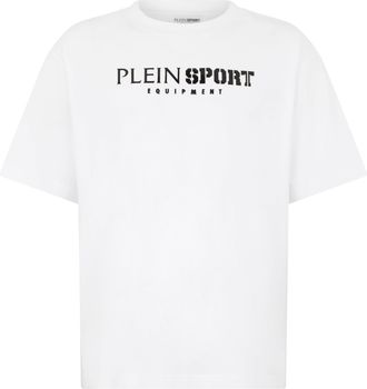 Plein Sport Round Neck T-Shirt Reflective Scratch