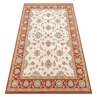 RugsX Rugsx - Alfombra De Lana Soho 477.15.la103 Osta Adorno, Marco Natural Beige / Terracota Beige 160x240 Cm