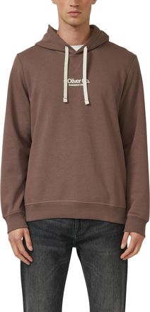 s.Oliver Hoodie S.OLIVER, Herren, Gr. XXL, braun, Sweatware, Obermaterial: 70% Baumwolle, 30% Polyester, unifarben, regular fit normal, ohne Ausschnitt, Rippb&uuml;