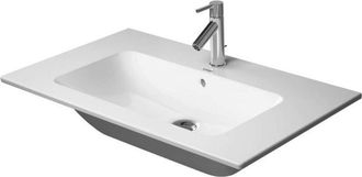 Duravit Duravit - Me By Starck Furniture Lavabo 830 Mm Blanco Seda Mate Con Rebosadero, Con Orificio B, 1 Orificio Para Grifer&iacute;a