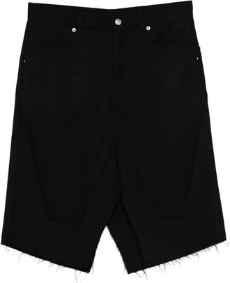 Rick Owens Shorts con frange - Nero