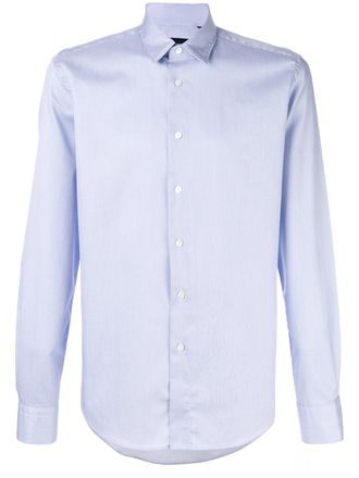 Dell'Oglio Camicia con orlo curvo - Blu