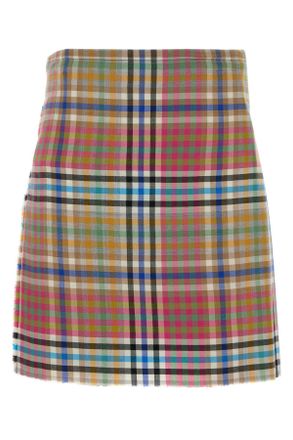 Vivienne Westwood Embroidered Wool Mini Skirt