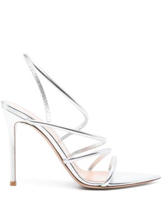 Gianvito Rossi Sandali Ettie 105mm - Argento