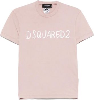 Dsquared2 T-shirt con logo - Rosa