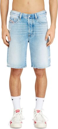 Diesel Shorts in destroyed denim - Denim short pants - Man - Blue