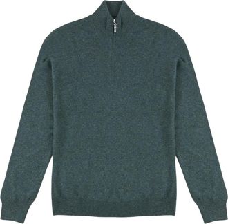 Gran Sasso Lupetto in Cashmere - Heren - Cashmere truien - Groen - M - Kasjmier - Truien & Vesten