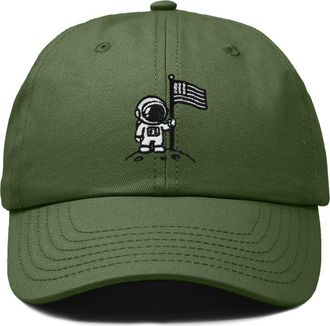 Dalix Moon Mission Dad Cap in Olive at Nordstrom