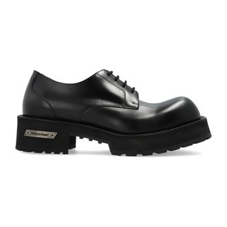Balenciaga Laced Shoes, male, Black, Size: 12 US Venom Derby Shoes