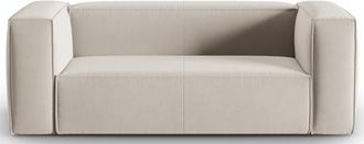 BLOOMINGLOFT 2-Sitzer Design Sofa Mackay mit Samtbezug