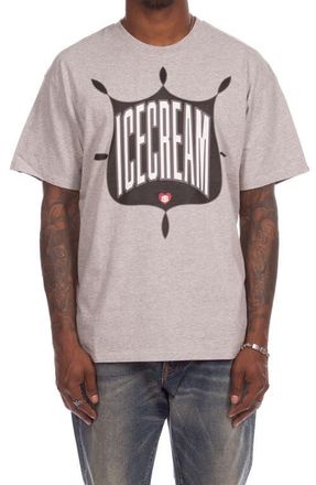Icecream Emblem Cotton Graphic T-Shirt in Heather Grey at Nordstrom, Size Xx-Large