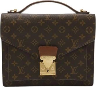 Louis Vuitton Pre-owned Handbags, female, Brown, Size: ONE SIZE Pre-owned Vintage Monogram Canvas Handbag