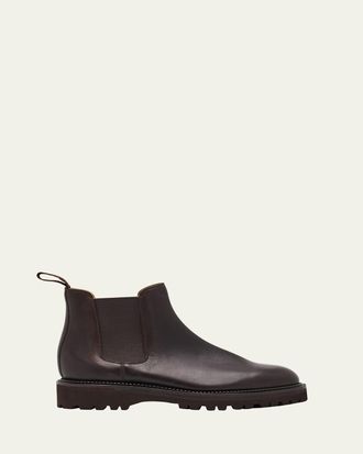 John Lobb Mens Lawry New Standard Gentle Grain Leather Chelsea Boots