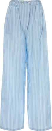 Prada Geborduurde Zijde Pyjamabroek