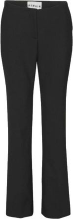 Remain Zwarte Bootcut Broek - Dames - Wijde Broeken - Zwart - XS - Broeken