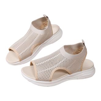 Generic Shoes for Women UK Water Shoes Sliders S ALS Womens UK Exposed Toe Design, Made of Air Knitted Mesh Fabric, Suitable for Daily Commuting Community Wal