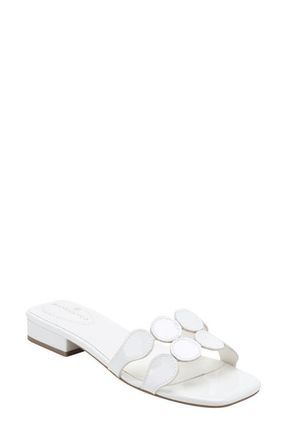 Bandolino Mayla Square Toe Slide Sandal in White at Nordstrom, Size 5.5