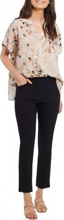 Tribal Flatten It Pull On Ankle Pant In Black