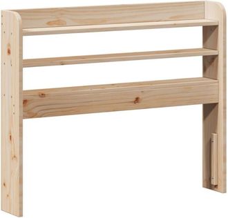vidaXL Cabecero de cama con estantes madera maciza de pino 90 cm Vidaxl
