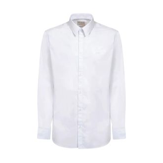 Guess Sunset Shirt - Heren - Zakelijke Overhemden - Wit - XL - Katoen - Overhemden