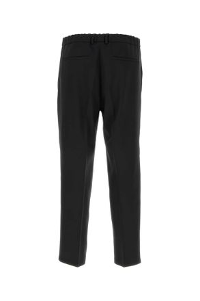 Jil Sander Tailored Polyester Trousers - Black