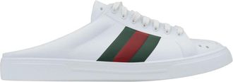 Gucci Heren Slip-On Sandalen met Bicolor Banden - Heren - Slip ons - Wit - 40 EU - Schoenen