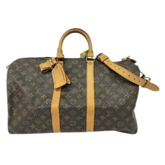 Louis Vuitton Pre-owned Weekend Bags, female, Brown, Size: ONE SIZE Pre-owned Vintage Canvas Weekend Bag