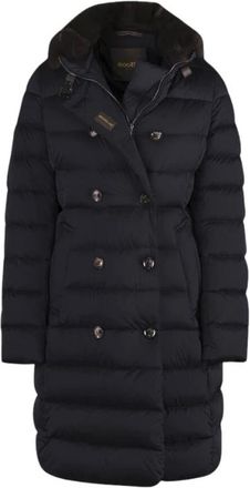 Moorer Dames, Mantels, Blauw, Maat: M Zijde