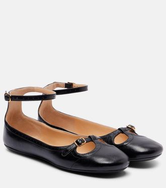 Chloé Chloé Leonore leather ballet flats