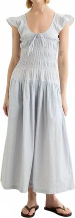 Ciao Lucia Lauretta Maxi Dress In Indigo Stripe