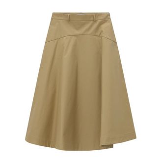 Balenciaga Falda midi - Skirts - Mujer - Marr&oacute;n - M