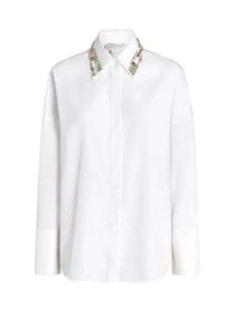 Genny White Embellished Shirt